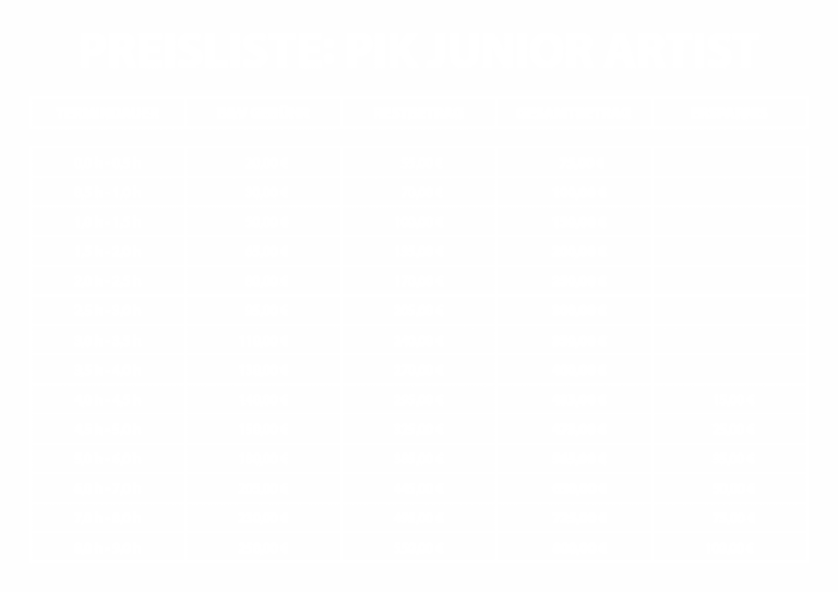 PIKASS_Preisliste_2025_PIK_JUNIOR_ARTIST_Was kostet ein Tattoo