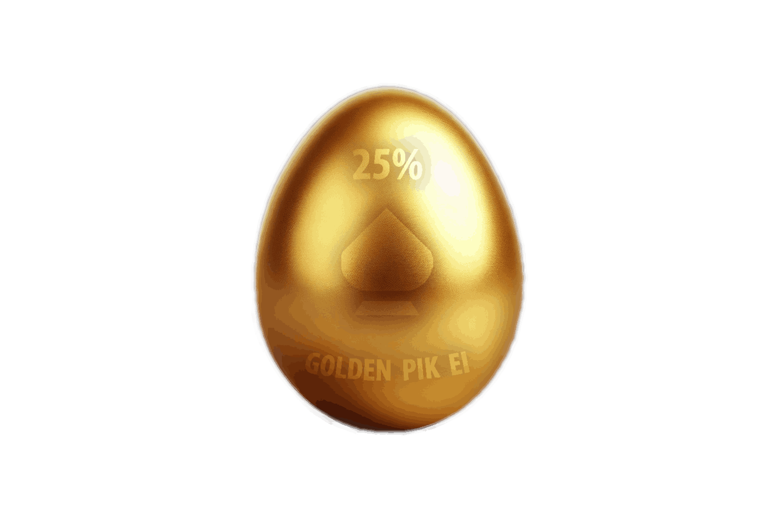 Goldenes Ei mit 25 % Rabatt-Gewinn aus der PIKASS Osteraktion